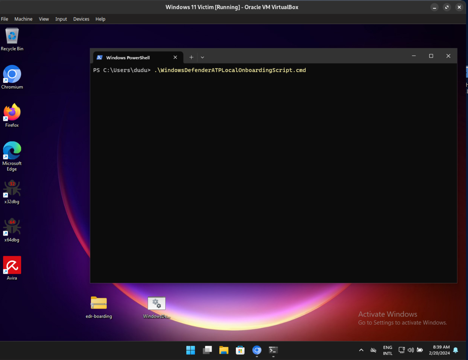 figure 3: Install Defender for Endpoint